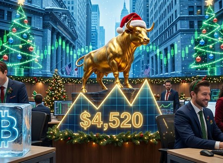 QUÀ GIÁNG SINH SỚM: VÀNG LẬP ĐỈNH $4.520 - PHỐ WALL PHÁ KỶ LỤC! BITCOIN CÓ BỊ BỎ RƠI?